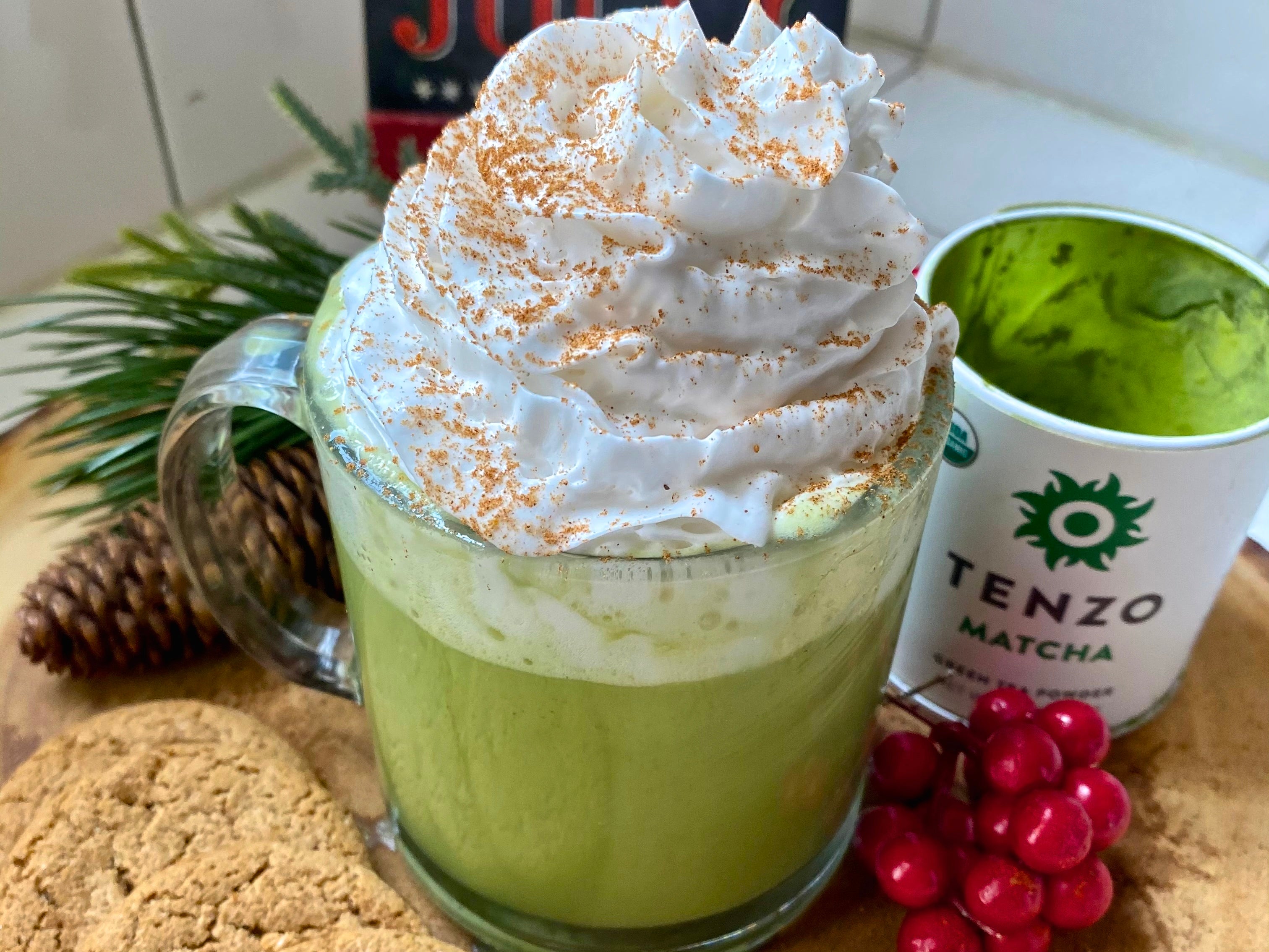 Gingerbread Matcha Latte