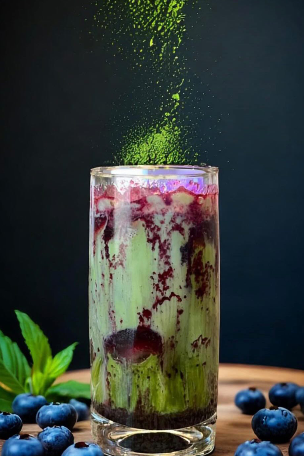 Iced Blueberry Cobbler Matcha