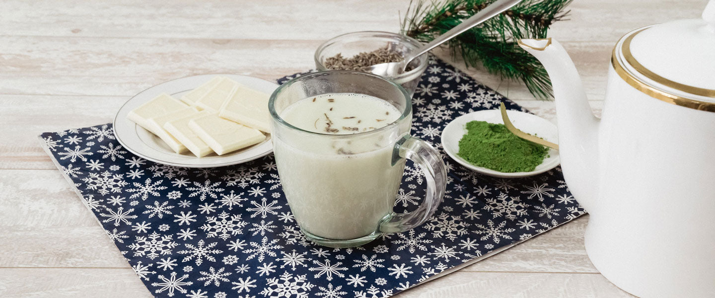 Lavender Matcha White Hot Chocolate
