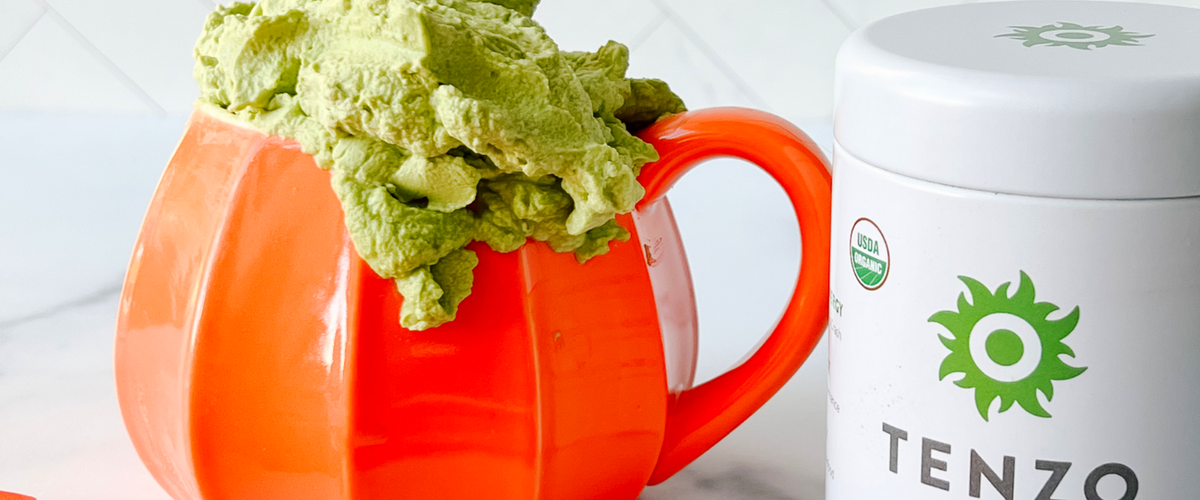 Halloween Matcha Whipped Cream