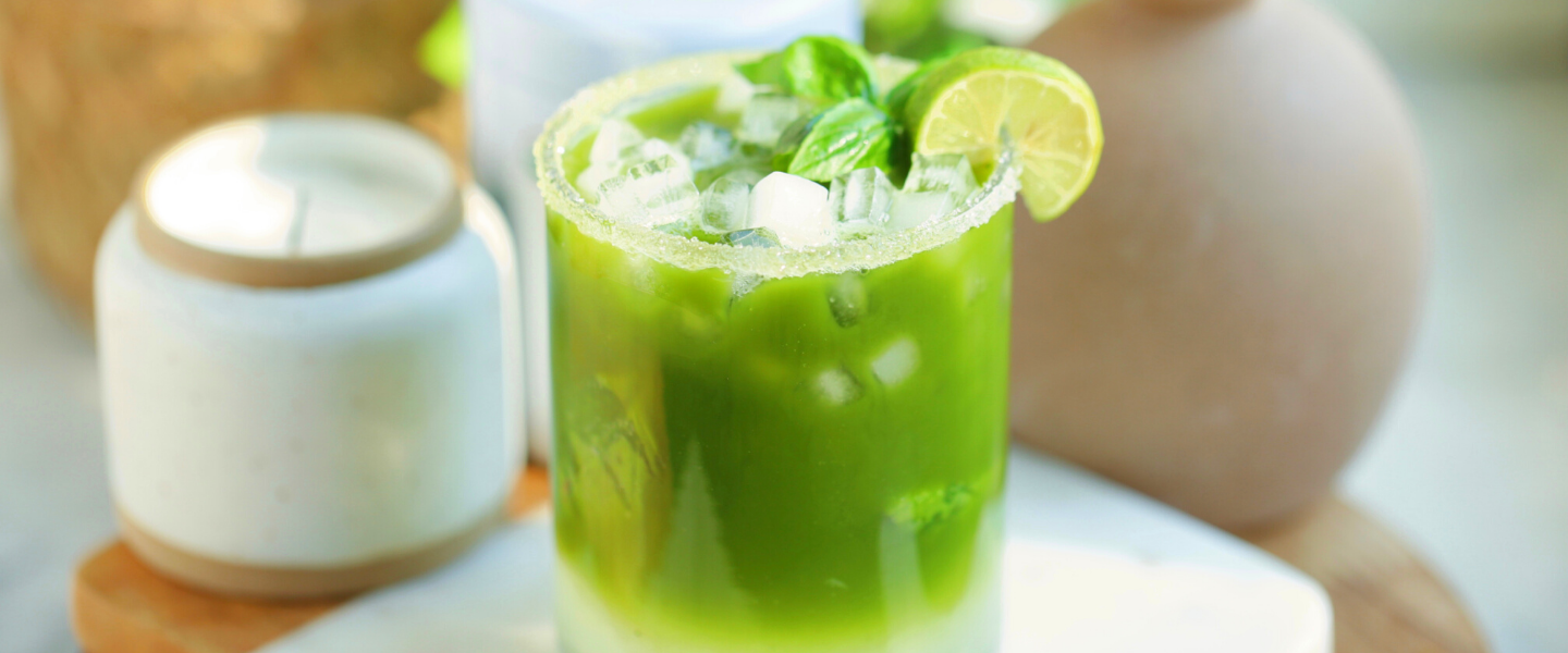 Basil Coconut Matcha Limeade