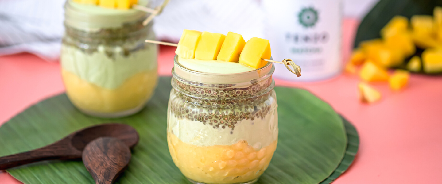 Mango Coconut and Chia Pudding