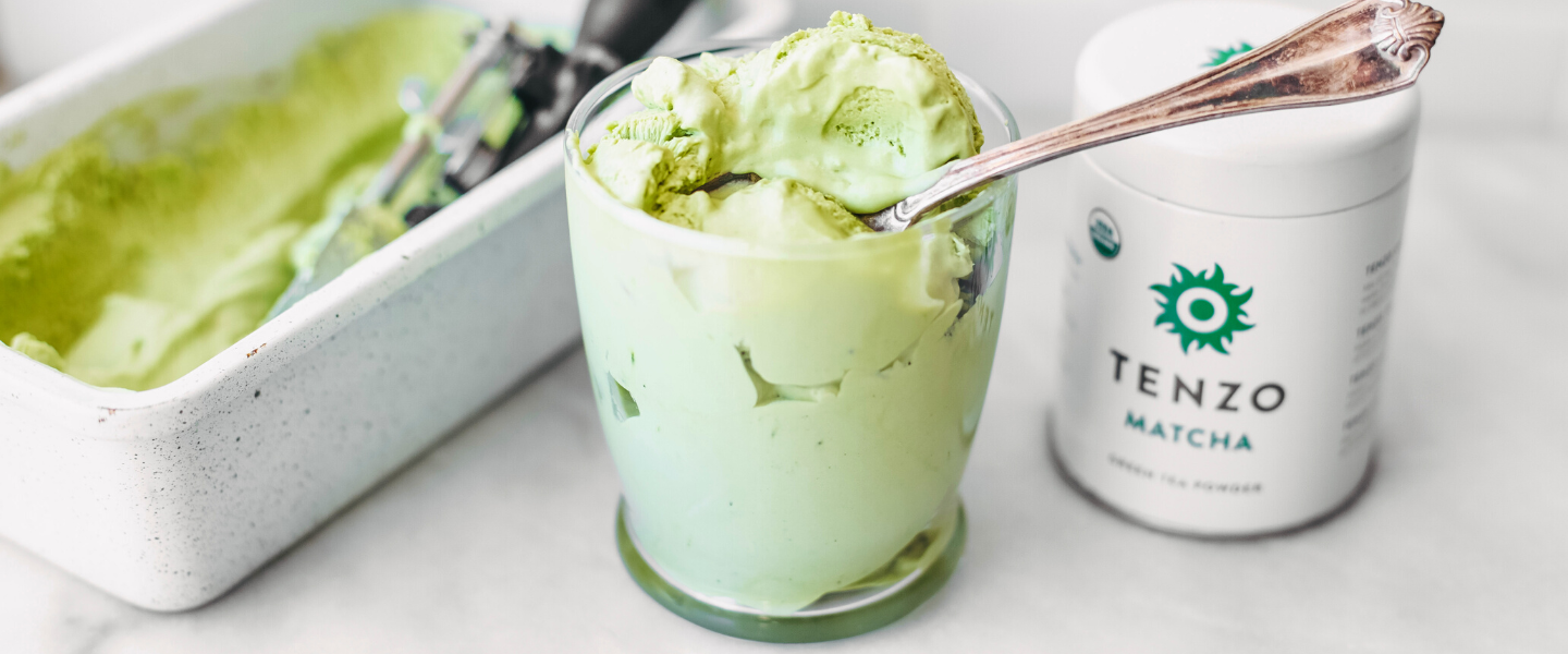 3 Ingredient Matcha Ice-Cream