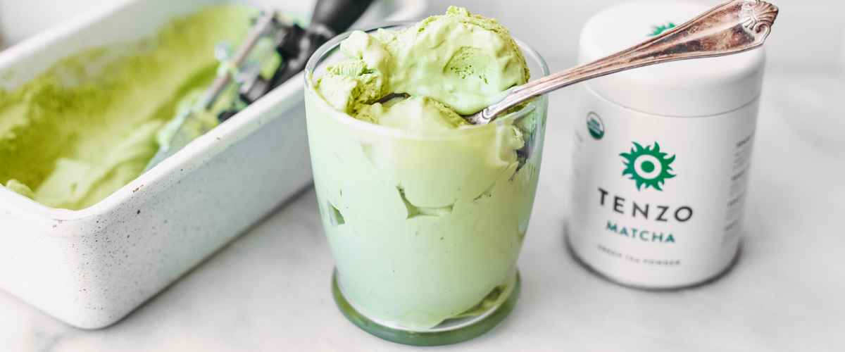 3 Ingredient Matcha Ice-Cream