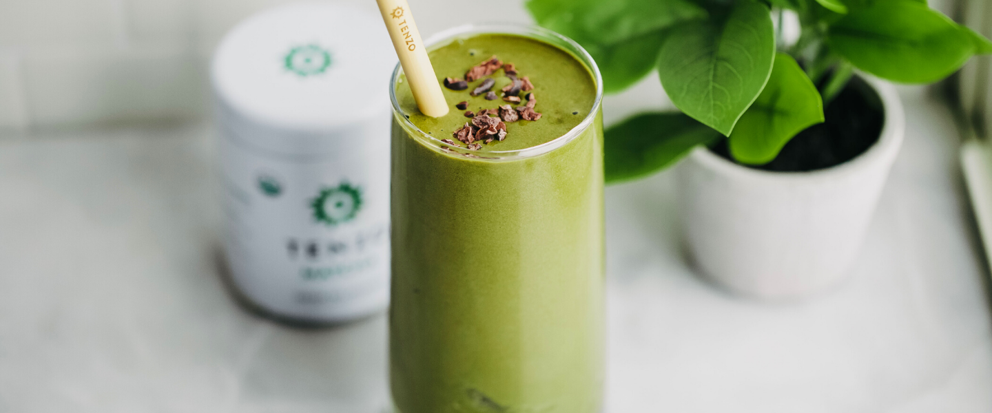 Tenzo Chocolate Energy Shake with Matcha & Ashwagandha