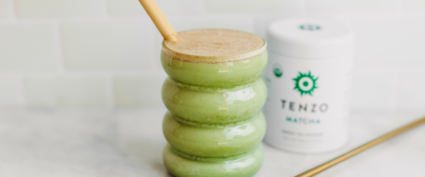 Pumpkin Spice Iced Matcha Latte