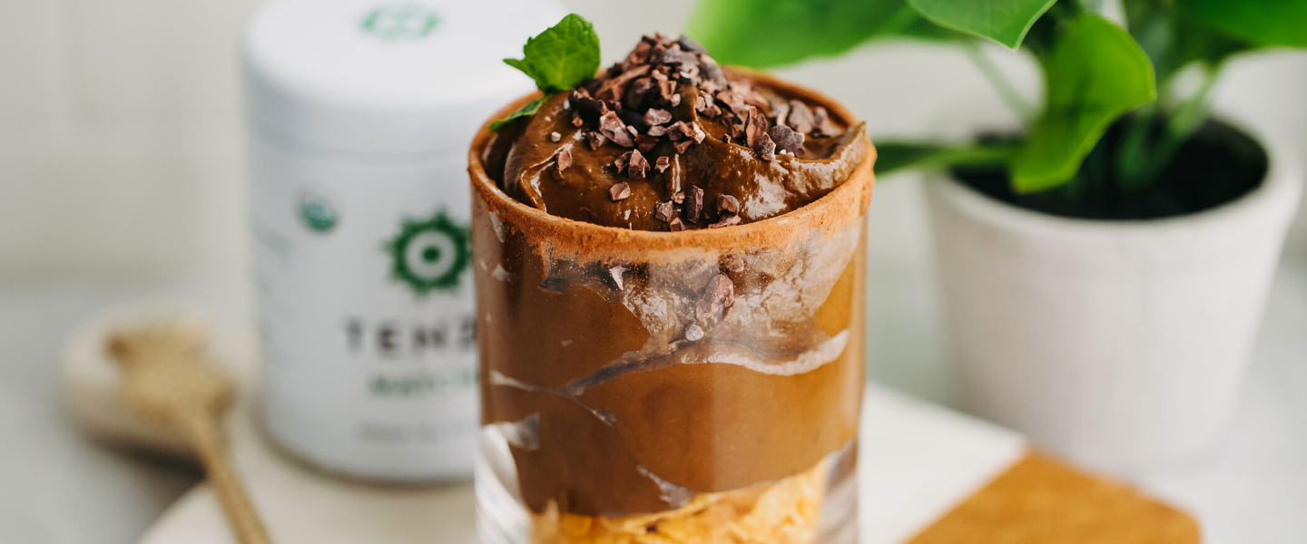 Mint Chocolate Matcha Protein Mousse