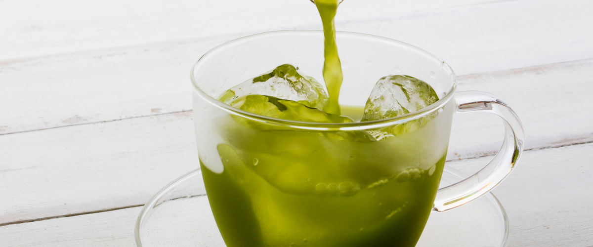 Pineapple Ginger Matcha Soda