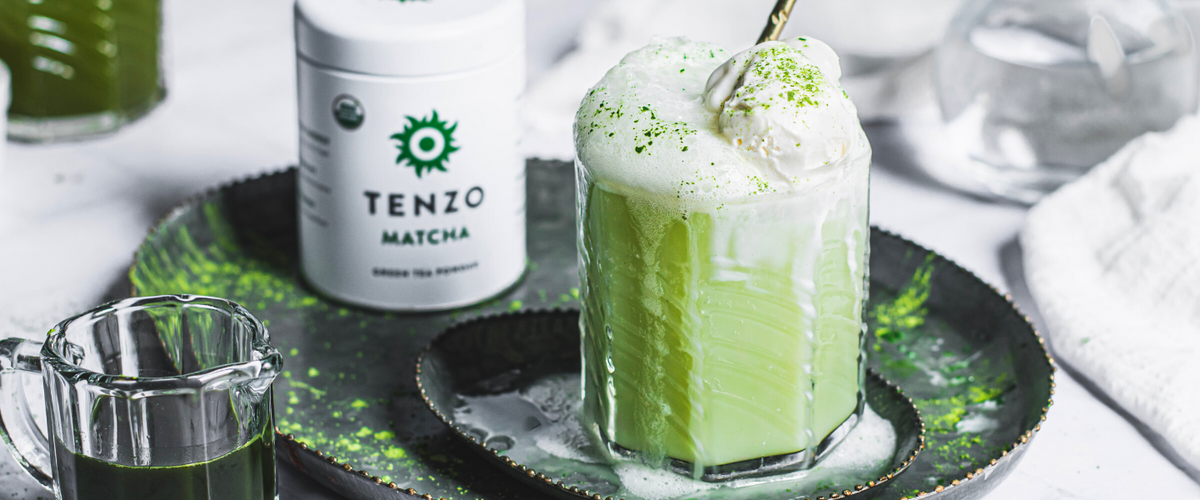 TENZO Matcha Vanilla Bean Soda Floats