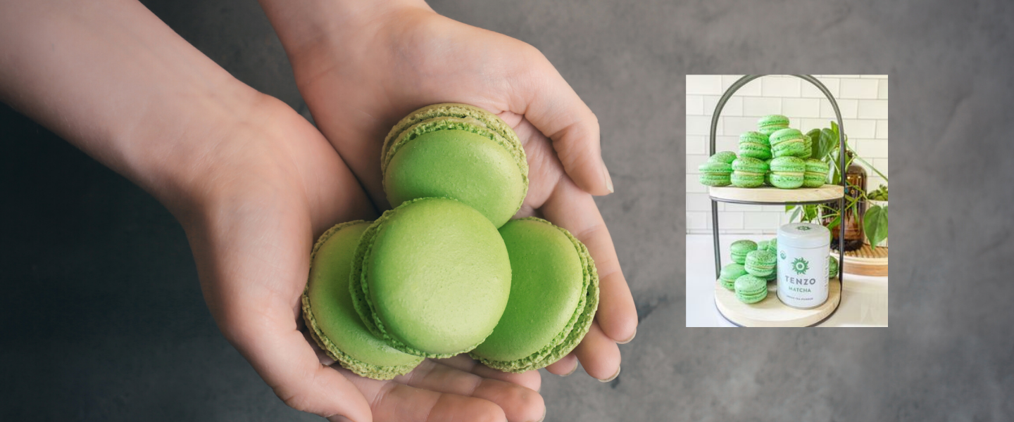 Matcha White Chocolate Macarons