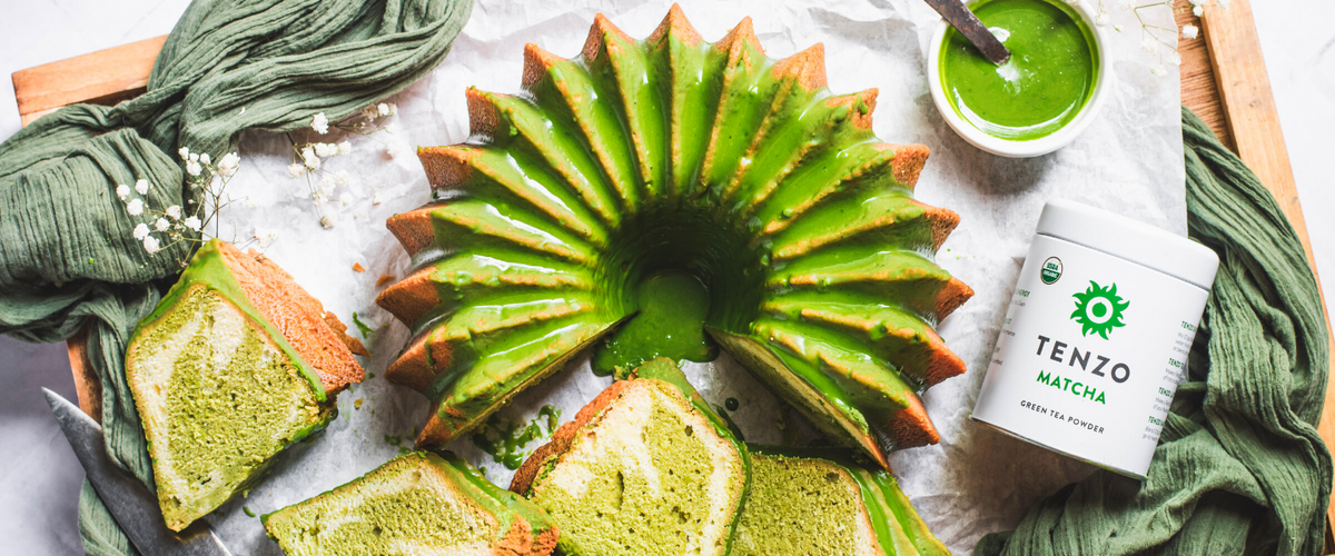TENZO Marbled Matcha Bundt Cake