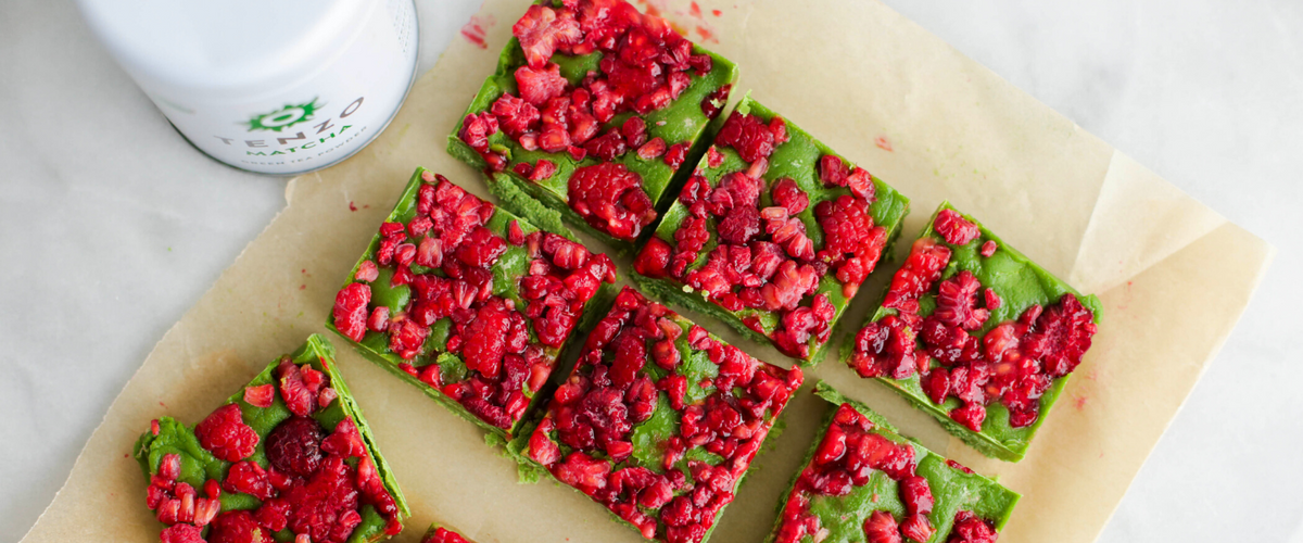 Healthy Matcha Fudge Bars
