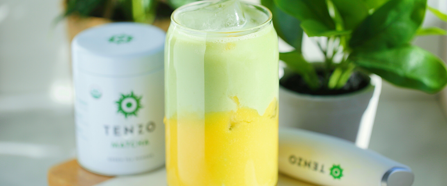 Iced Mango Matcha Tea