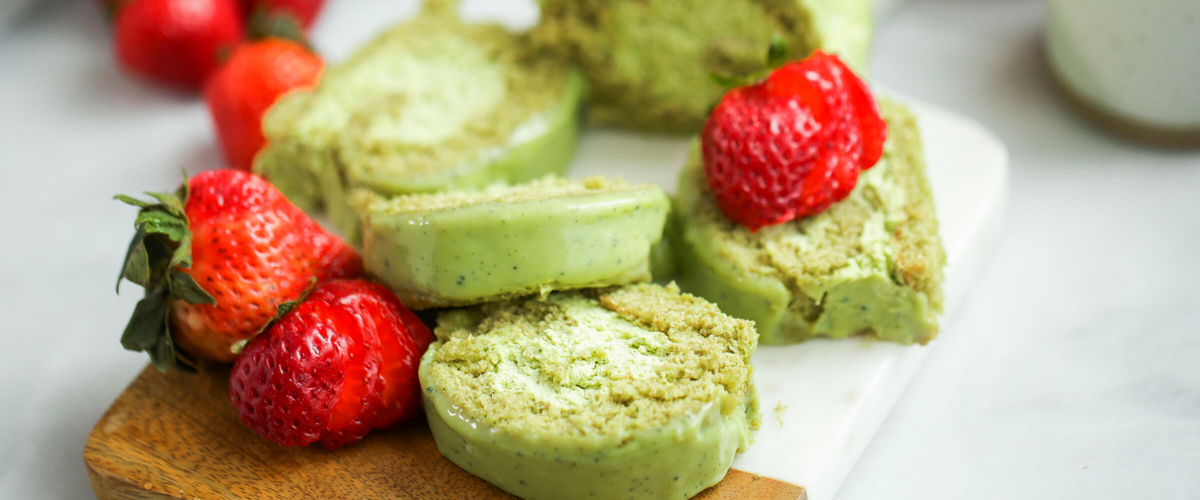 Matcha Cream Cake Roll