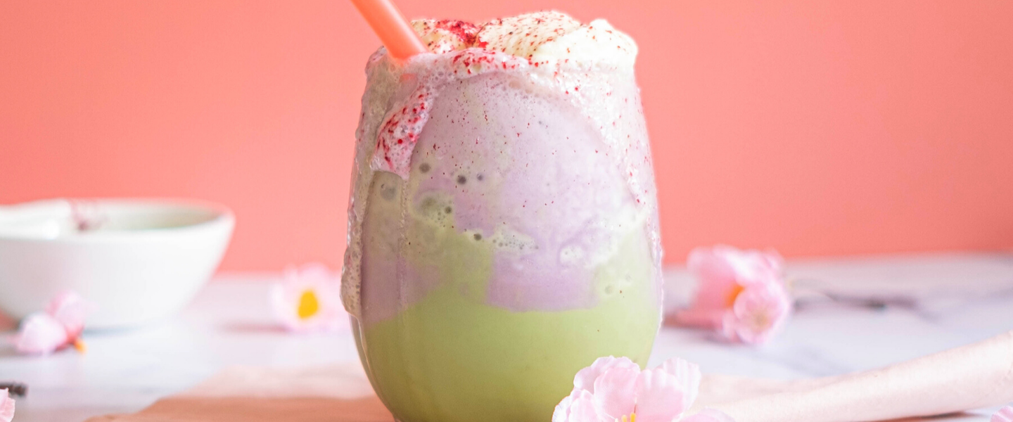 Cherry Matcha Iced Frappuccino