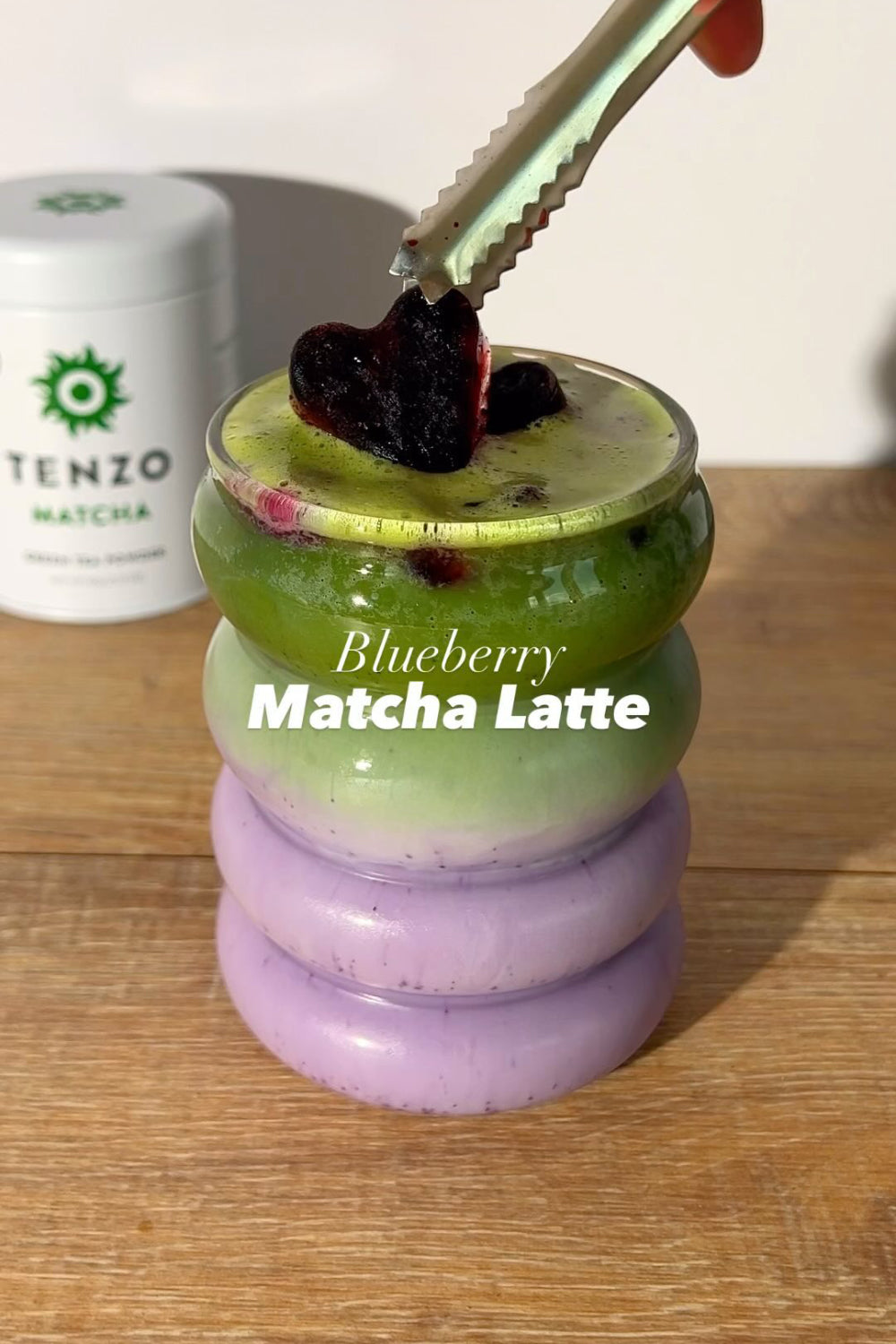 Blueberry Matcha Latte