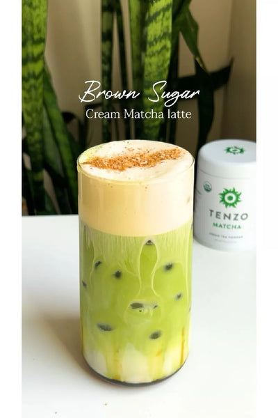 Matcha Latte with Brown Sugar Cold Foam