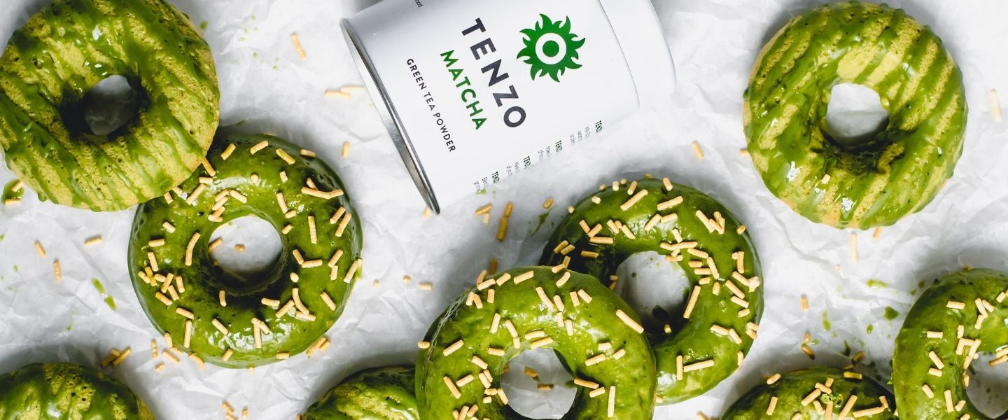 TENZO Baked Matcha Almond Donuts