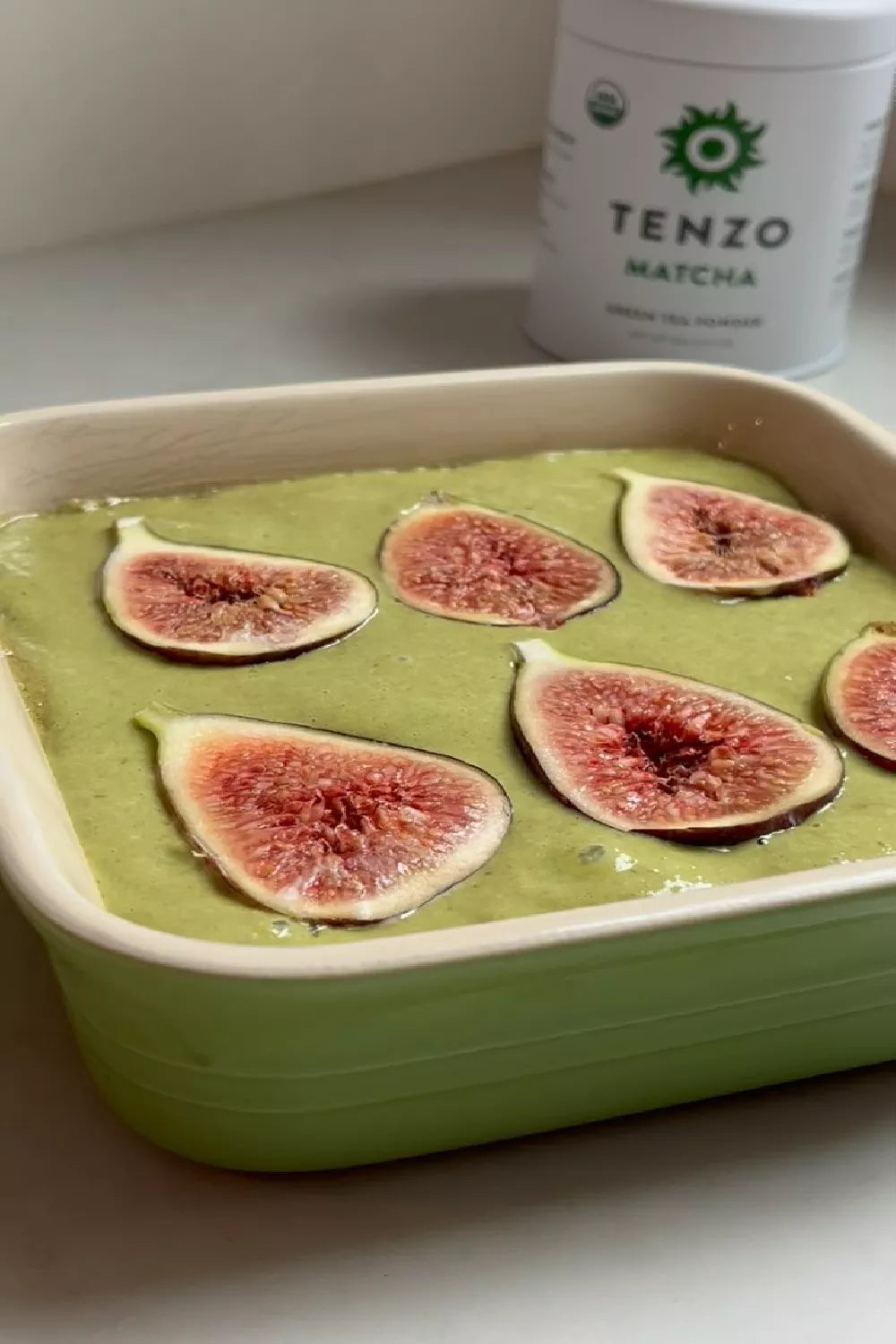 Matcha Fig Baked Oats