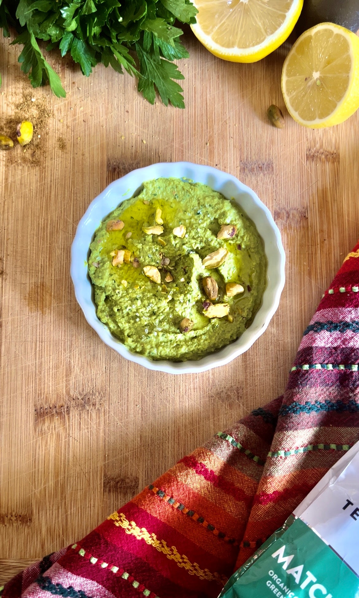 Protein Matcha Hummus