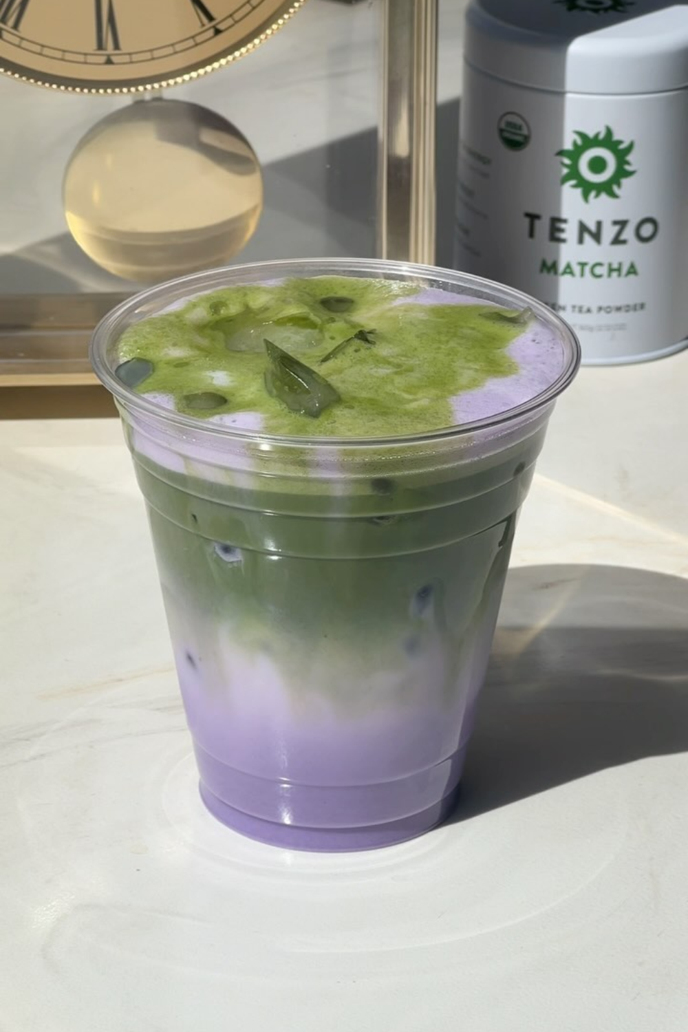 Taro Matcha Latte