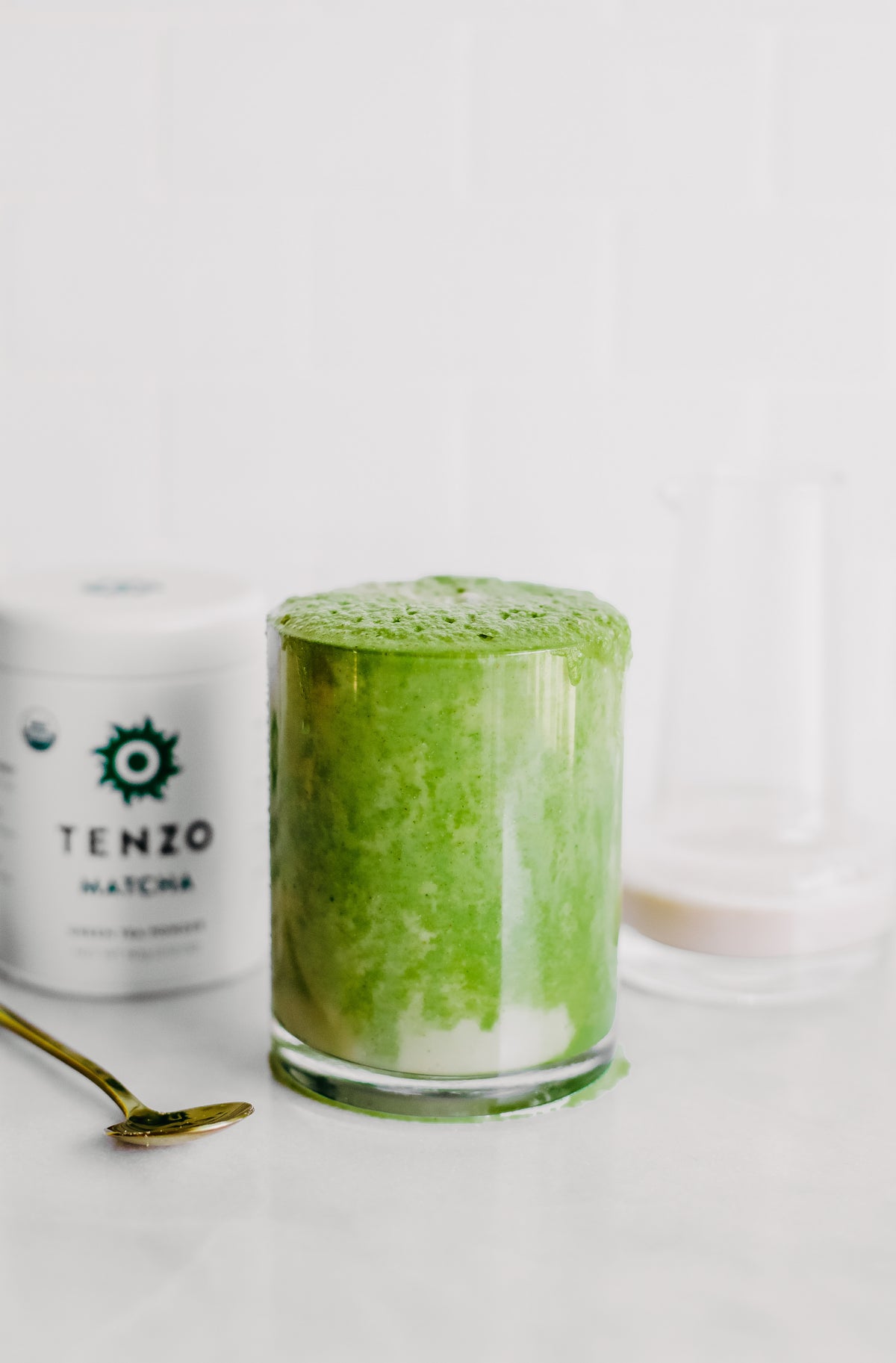 Cinnamon Collagen Matcha with Pistachio Milk