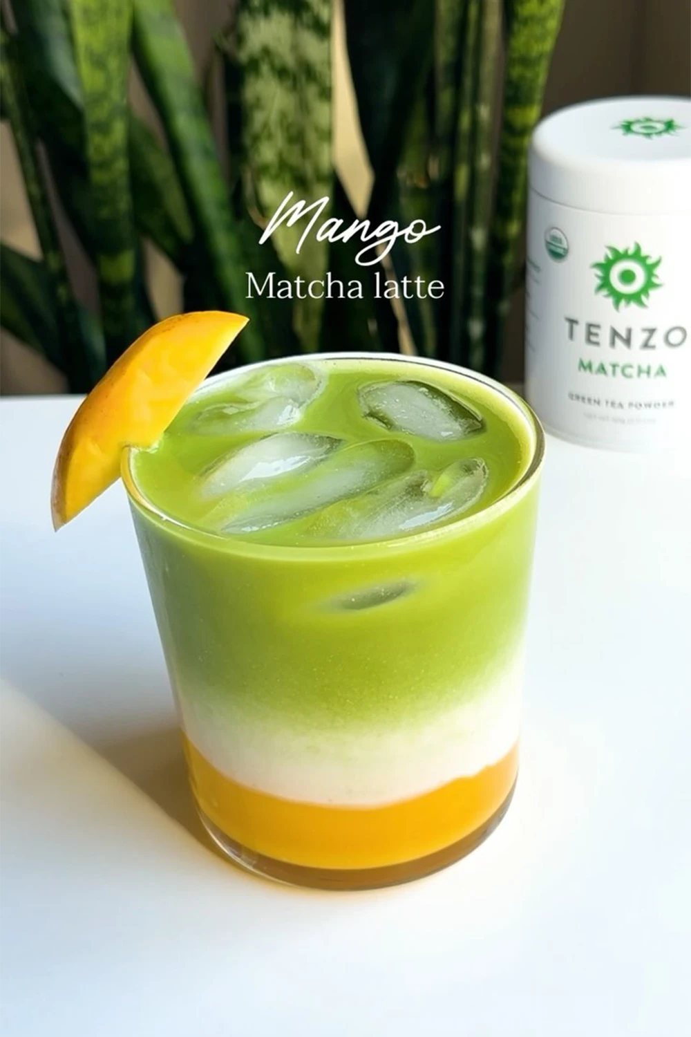 Mango Matcha latte