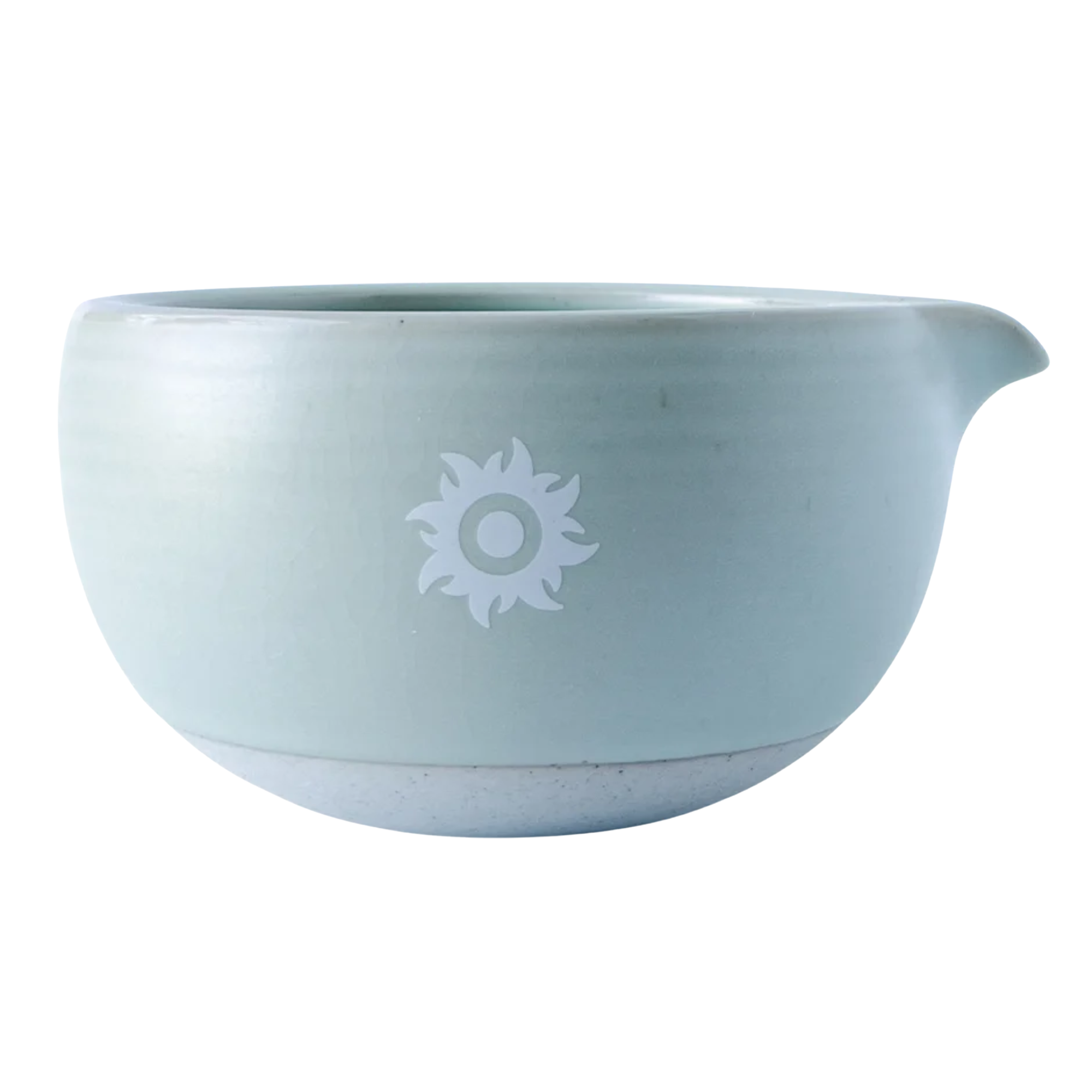 Green Matcha Bowl With Pour Spout