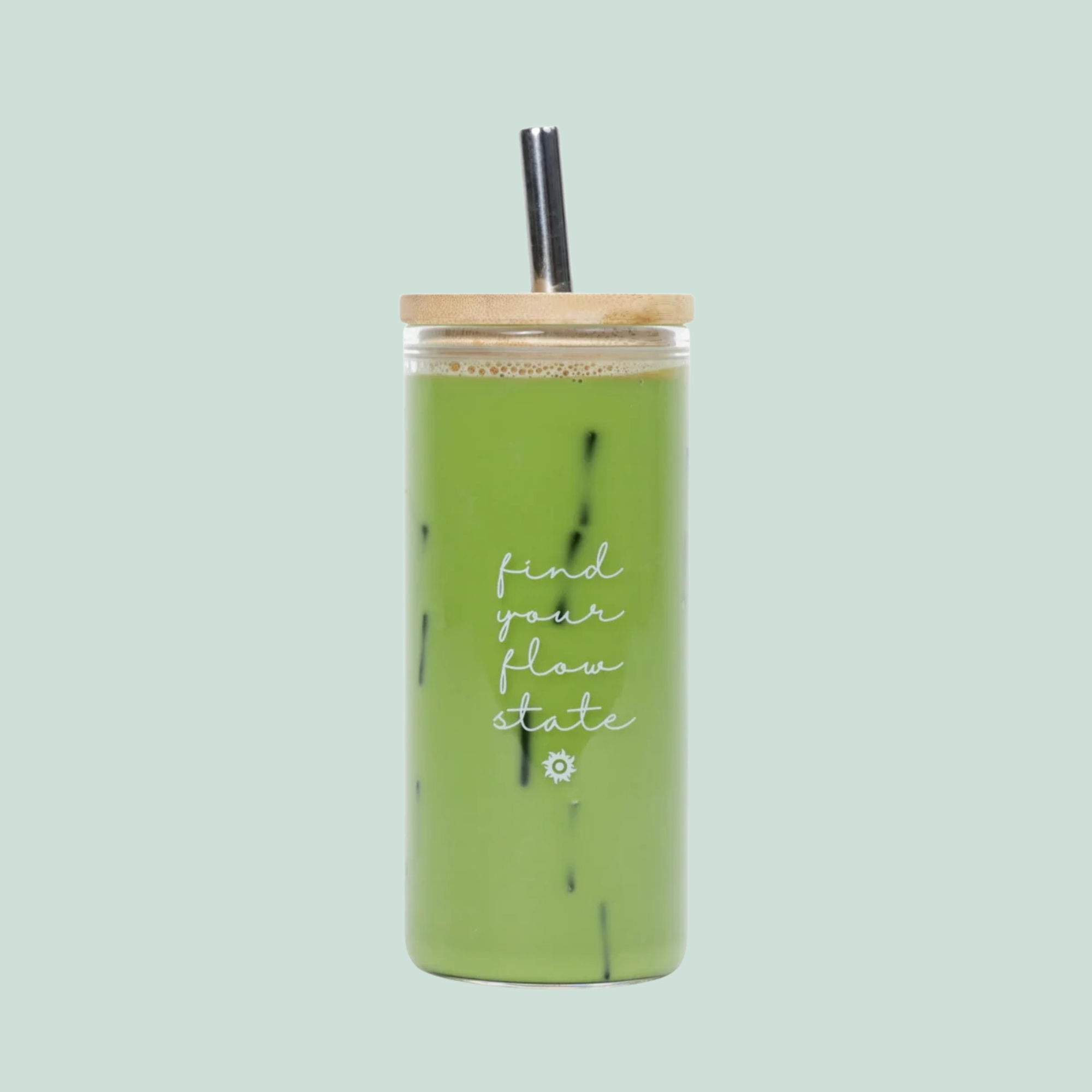 "Find Your Flow State" Glass Tumbler