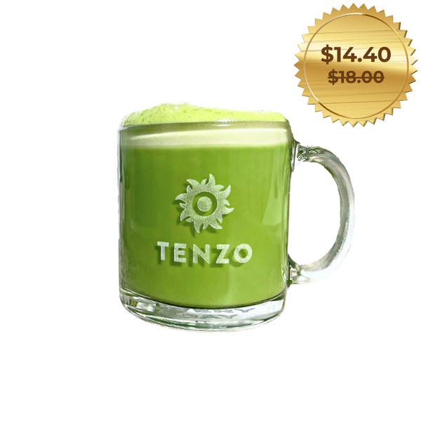 Tenzo Organic Matcha Glass Mug New Year Sale