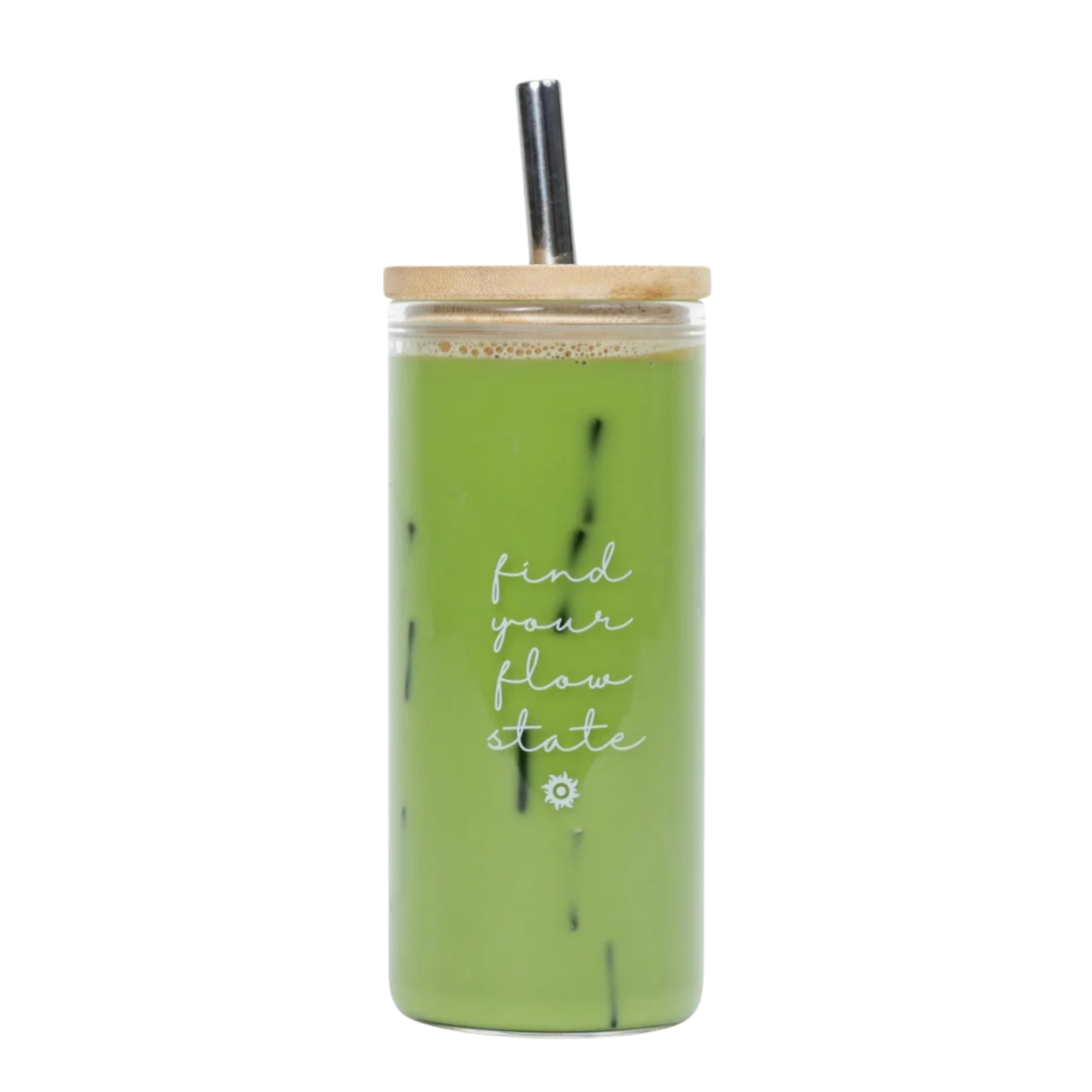 "Find Your Flow State" Glass Tumbler