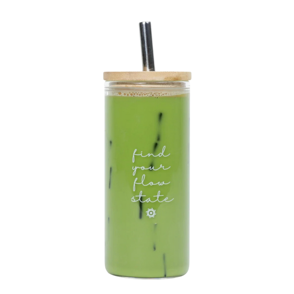 "Find Your Flow State" Glass Tumbler