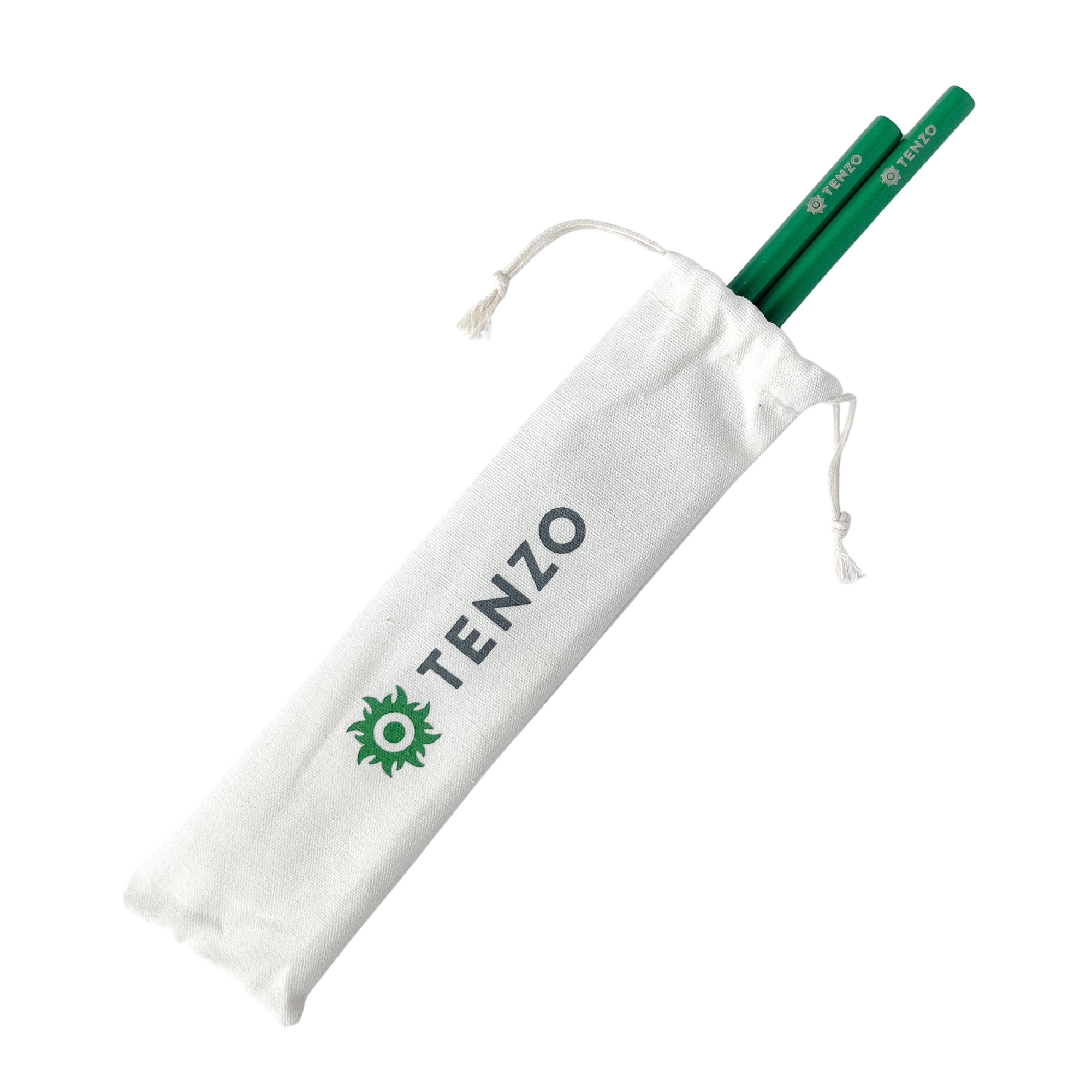 Green Straws, 2 Pack, Tenzo Limited Edition