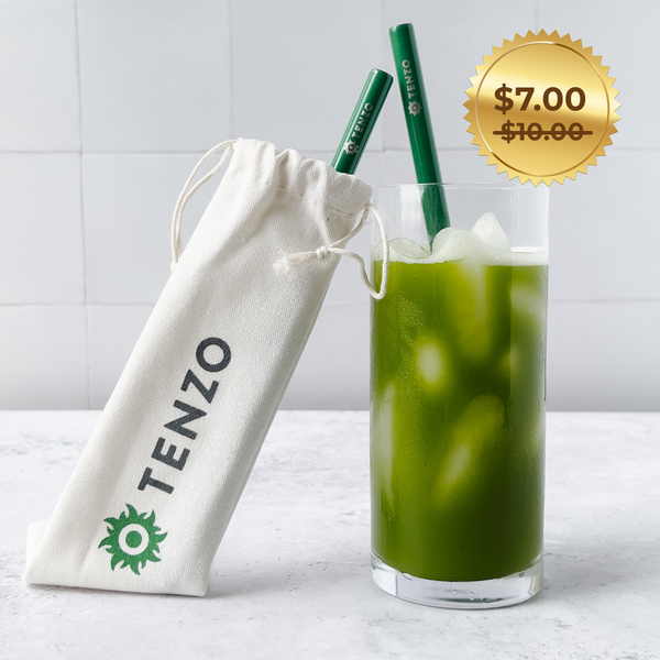 Tenzo Tea Green Straws View 1