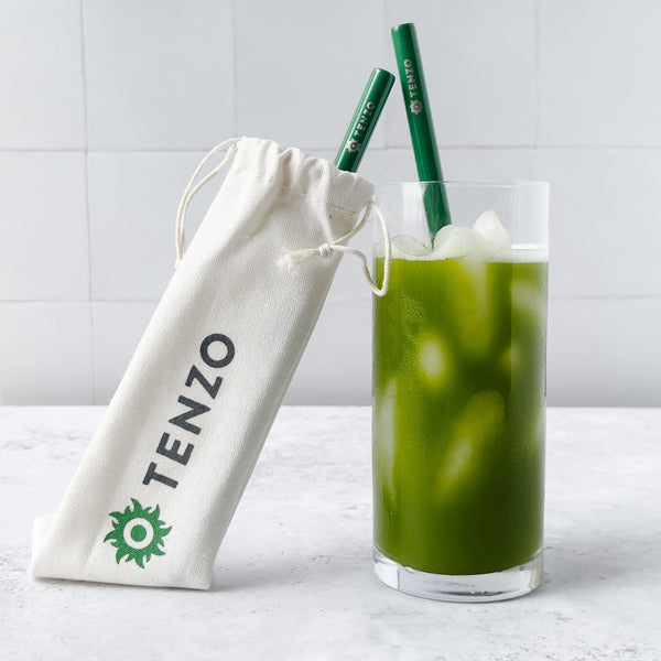 Green Straws, 2 Pack, Tenzo Limited Edition