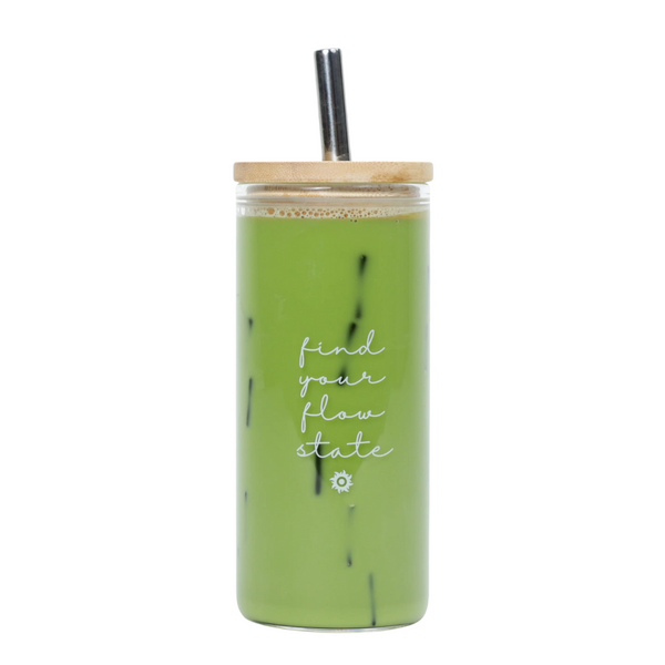 "Find Your Flow State" Glass Tumbler