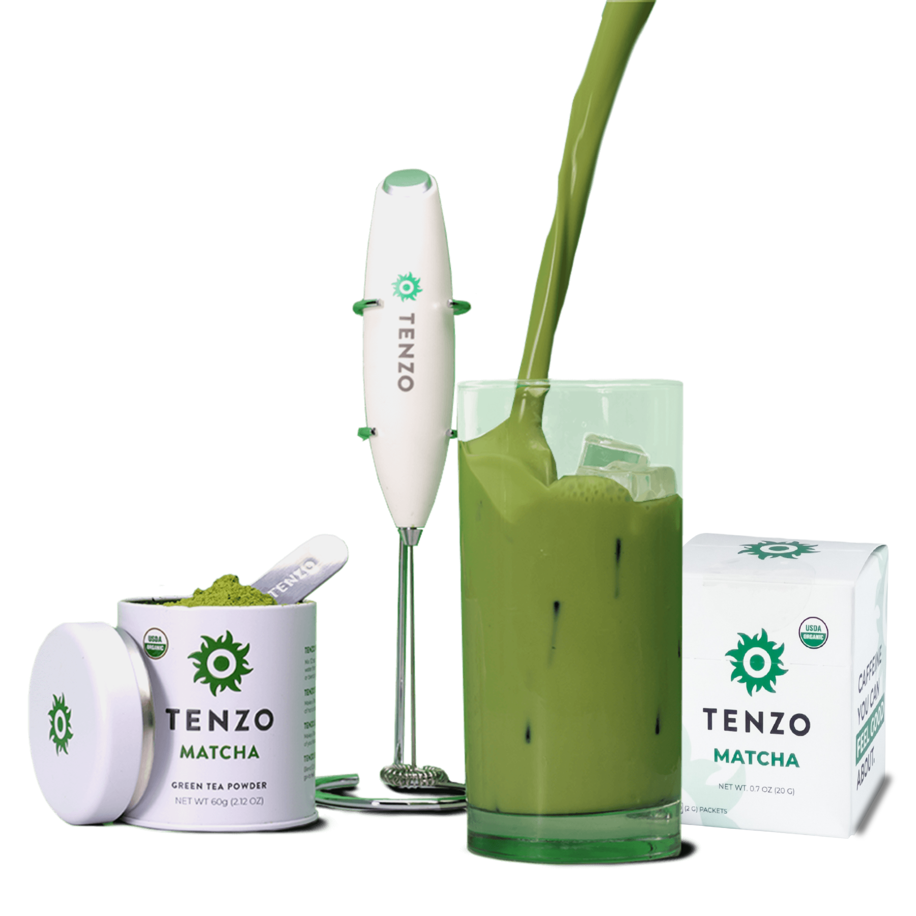 Tenzo Trial Kit + Box of Single Serve Matcha